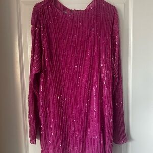 ASOS Long Sleeve Shift Dress Size 14
